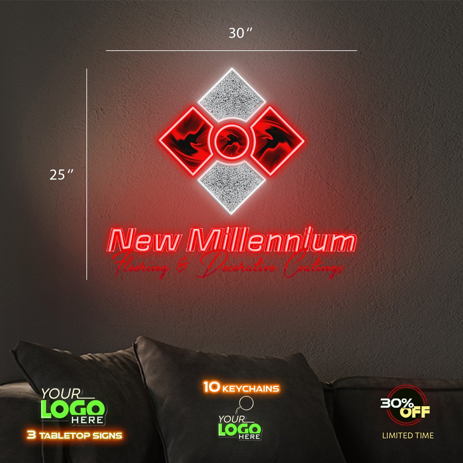 New Millennium | LED NEON SIGN (OUTDOOR SIGN)