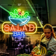 SALAD BAR; SALAD | LED NEON SIGN (2 SIGNS)