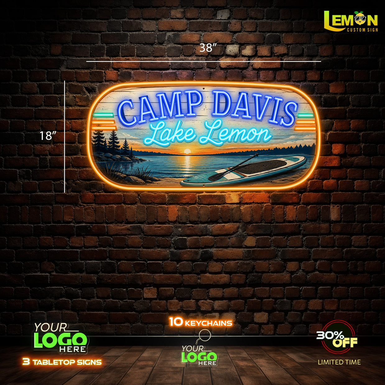 CAMP DAVIS | LED NEON SIGN (WATERPROOF)