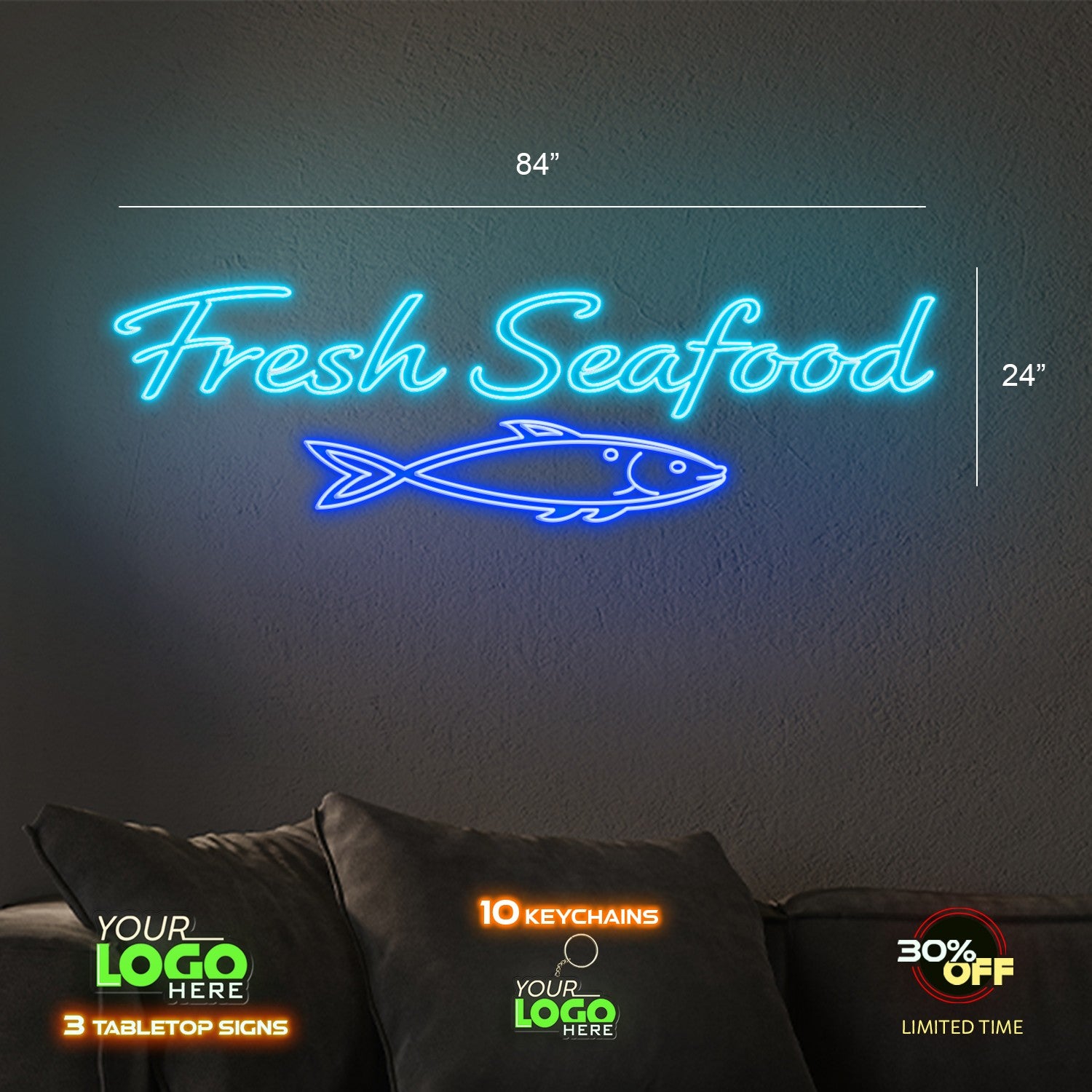 Fresh Seafood  | LED NEON SIGN