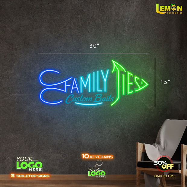 FAMILY TIES | LED NEON SIGN