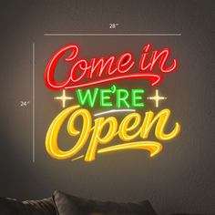 Used Treasures Thrift Shop Sign and OPEN Sign | LED NEON SIGN ( 2 SIGNS)
