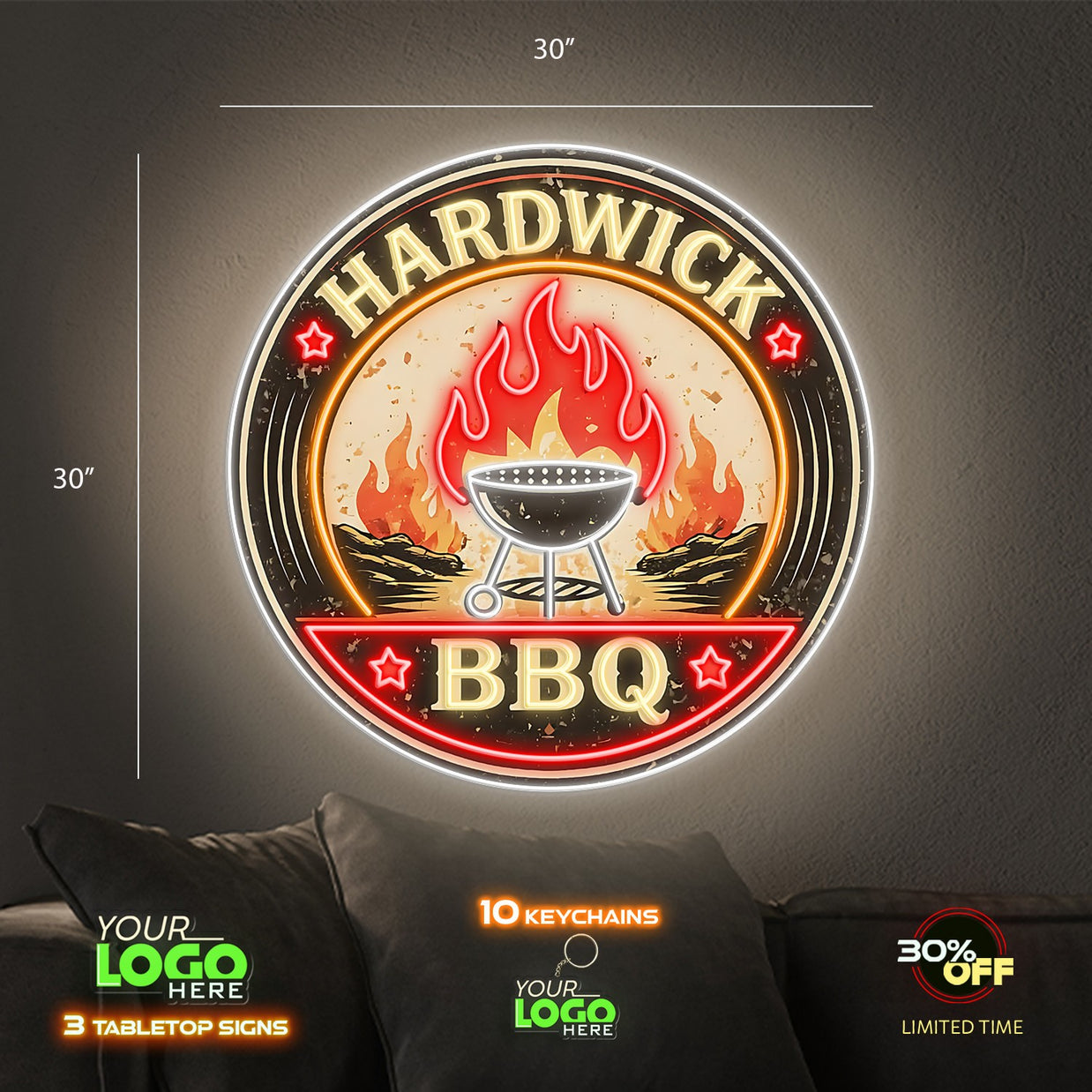 Hardwick BBQ; Caja Taqueria| LED NEON SIGN (2 SIGNS)