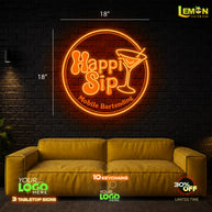 HAPPI SIP | LED NEON SIGN