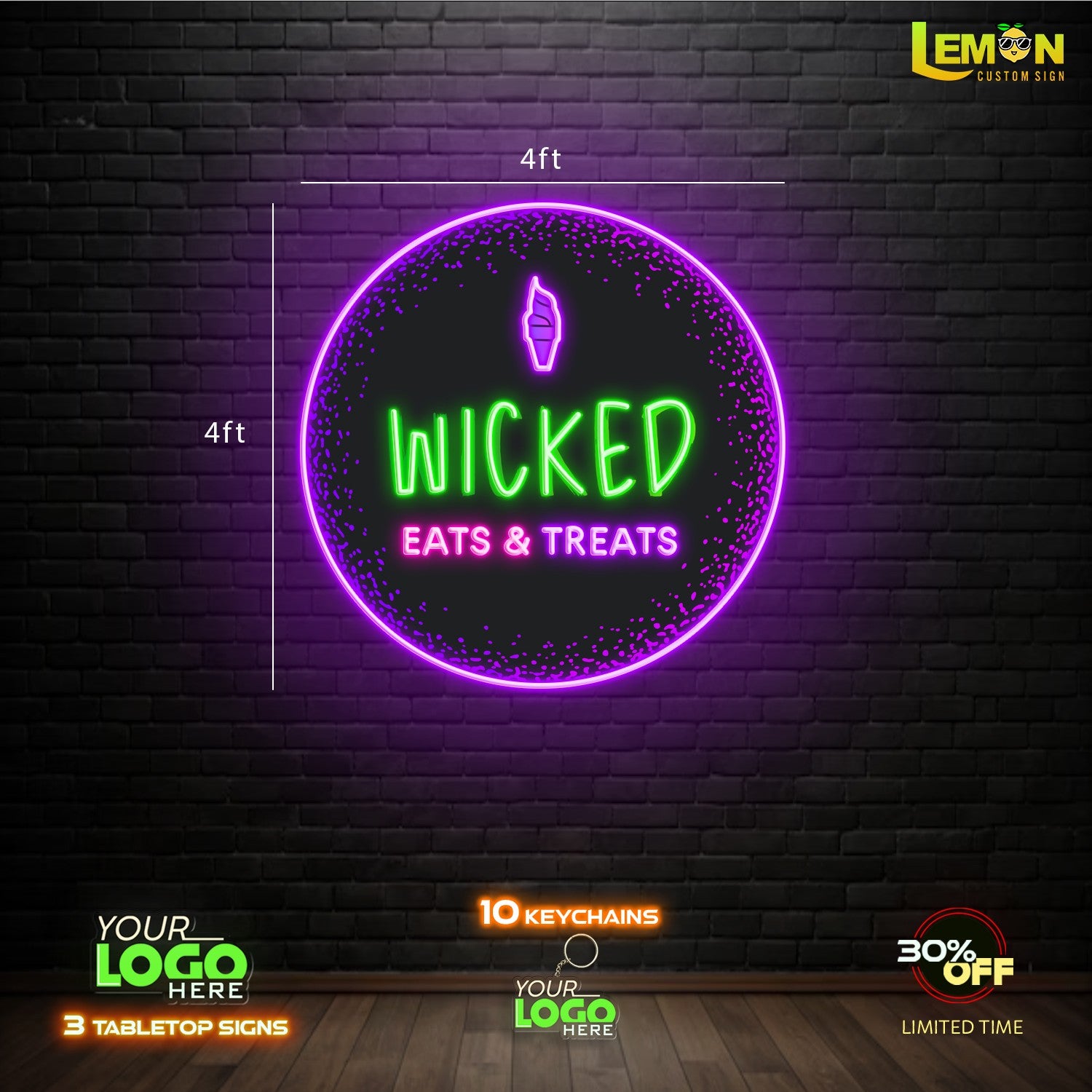 WICKED | LED NEON SIGN (2 SIGNS)