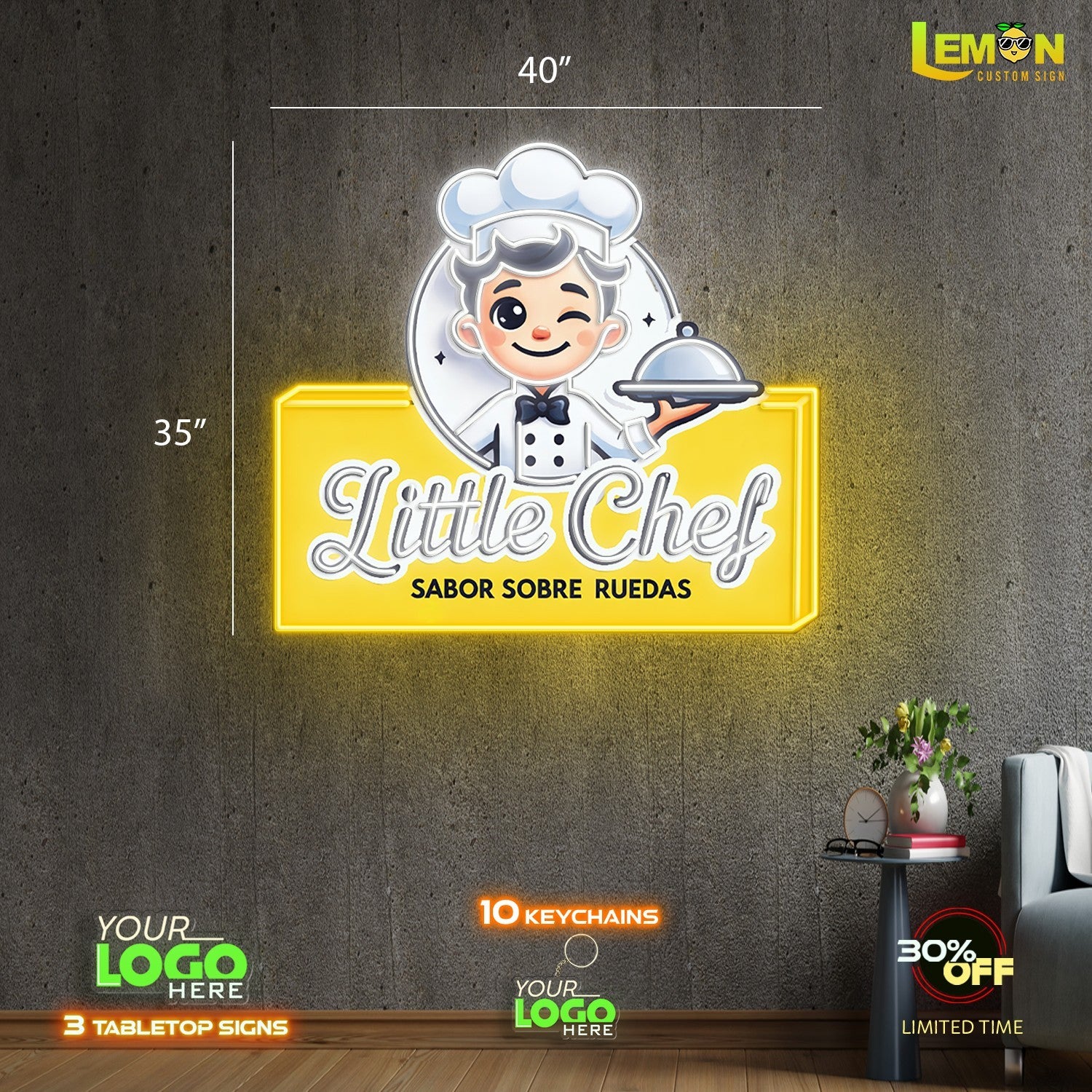 Little Chef | LED NEON SIGN (OUTDOOR SIGN)