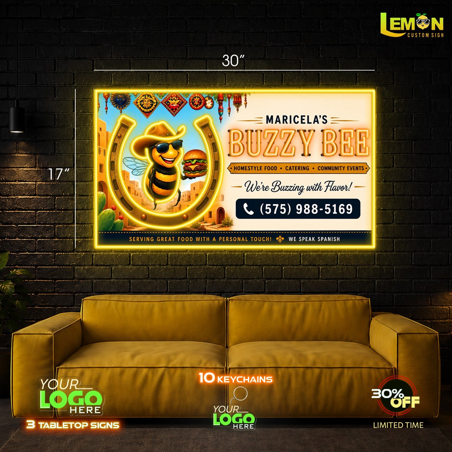 BUZZY BEE | Led Neon Sign