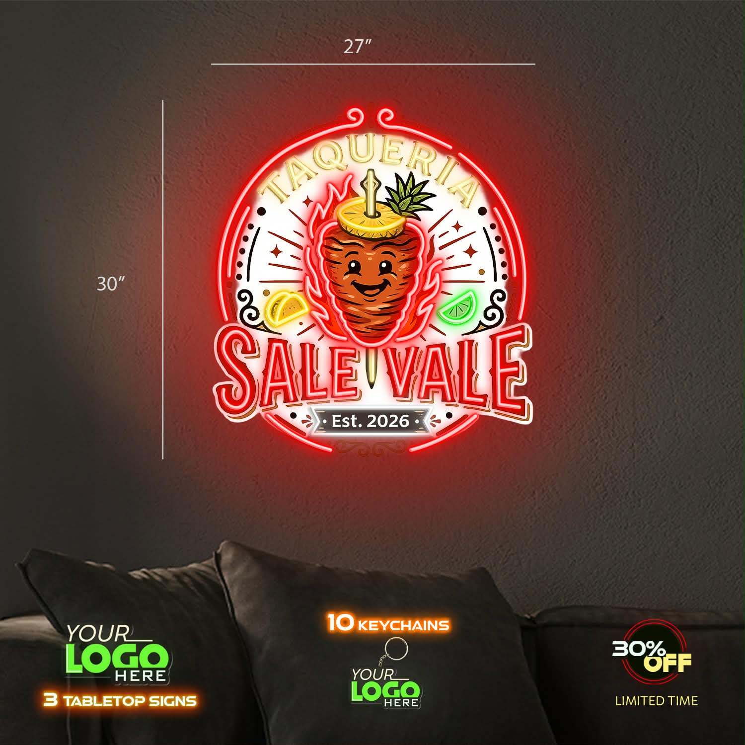 SALE Y VALE | LED NEON SIGN (OUTDOOR)