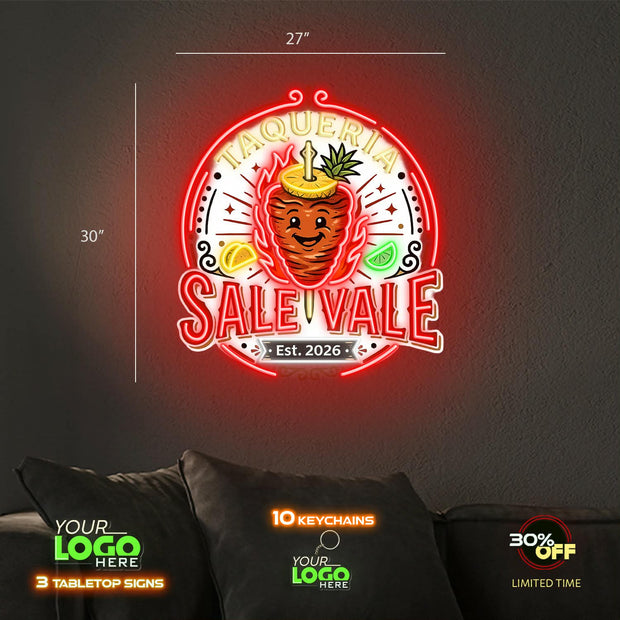 SALE Y VALE | LED NEON SIGN (OUTDOOR)