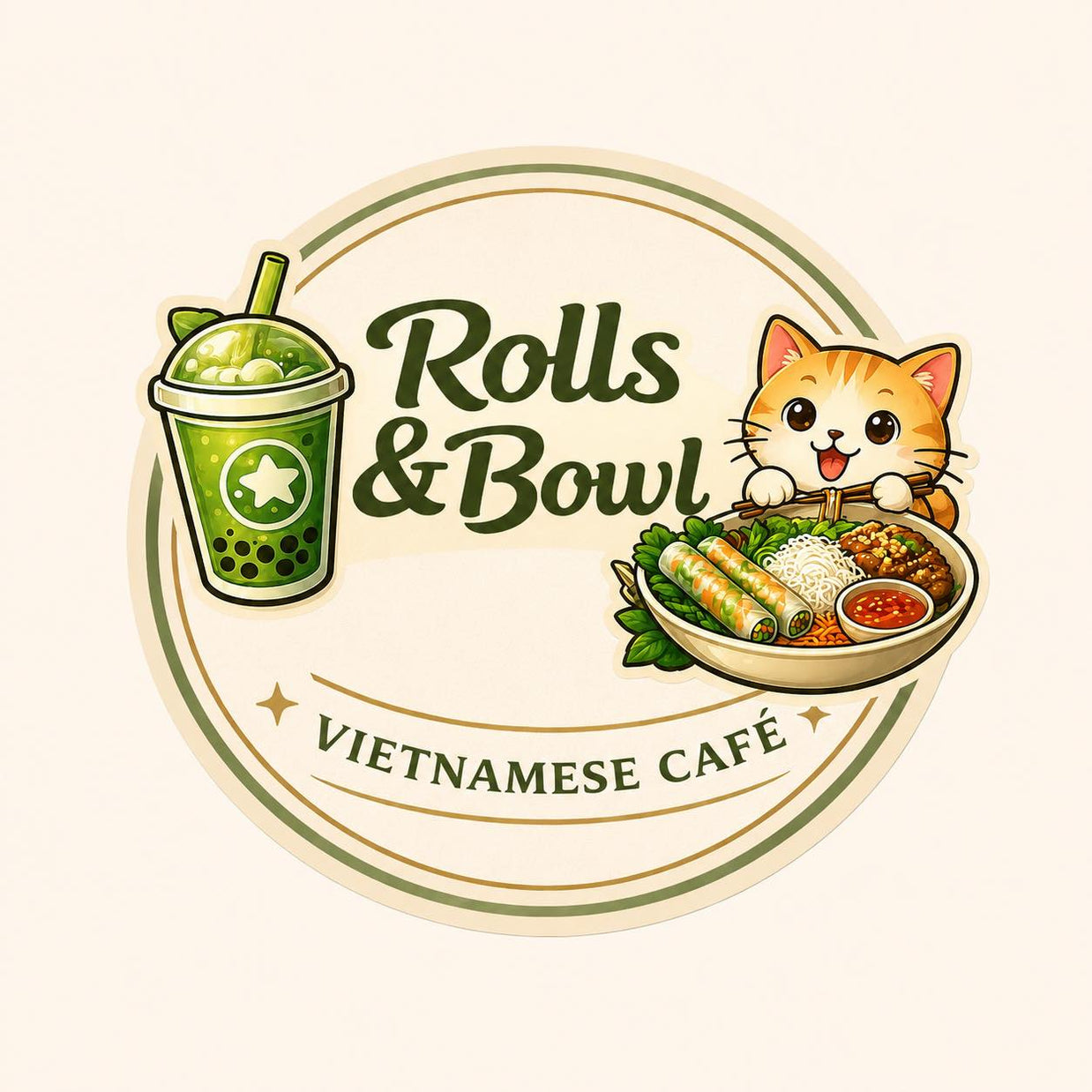 Rolls & Bowl | LED NEON SIGN & 100 Keychains