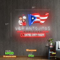 V&R ANTOJITOS | LED NEON SIGN
