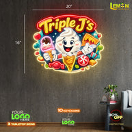 Triple J's | LED NEON SIGN