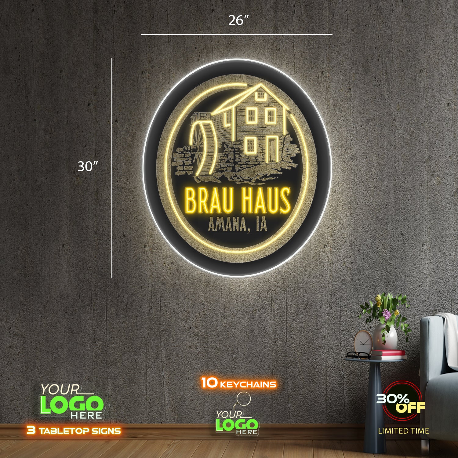 BRAU HAUS | LED NEON SIGN 30 inch