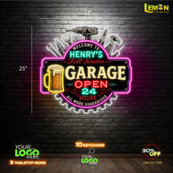 Henry's Full Service Garage| LED NEON SIGN