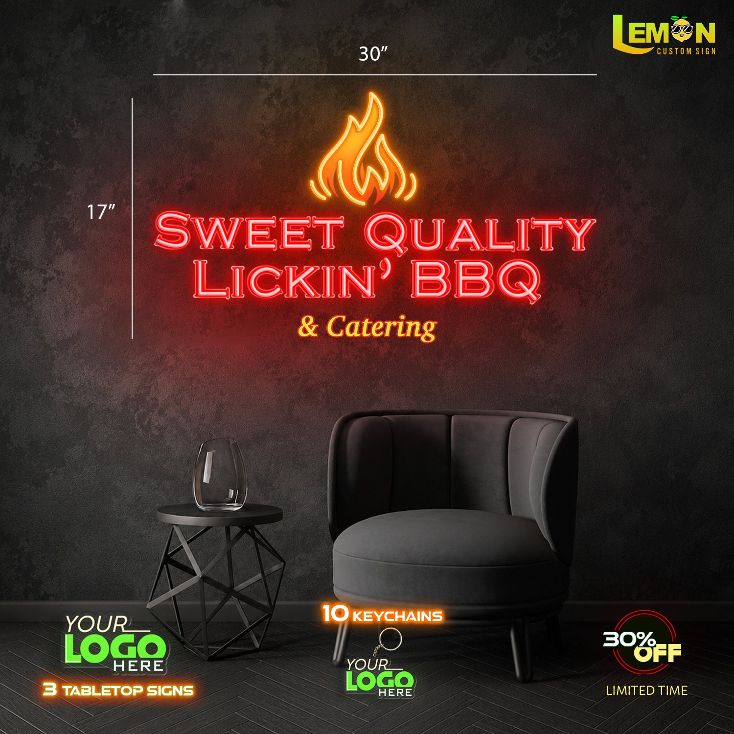 LICKIN' BBQ | LED NEON SIGN