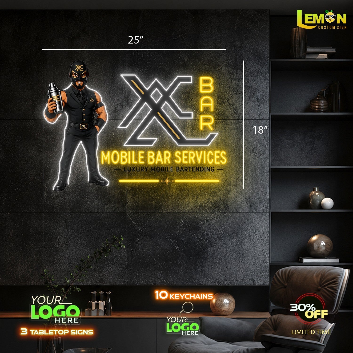 MOBILE BAR SERVICES | Led Neon Sign