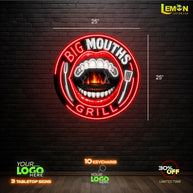 BIG MOUTH GRILL | LED NEON SIGN