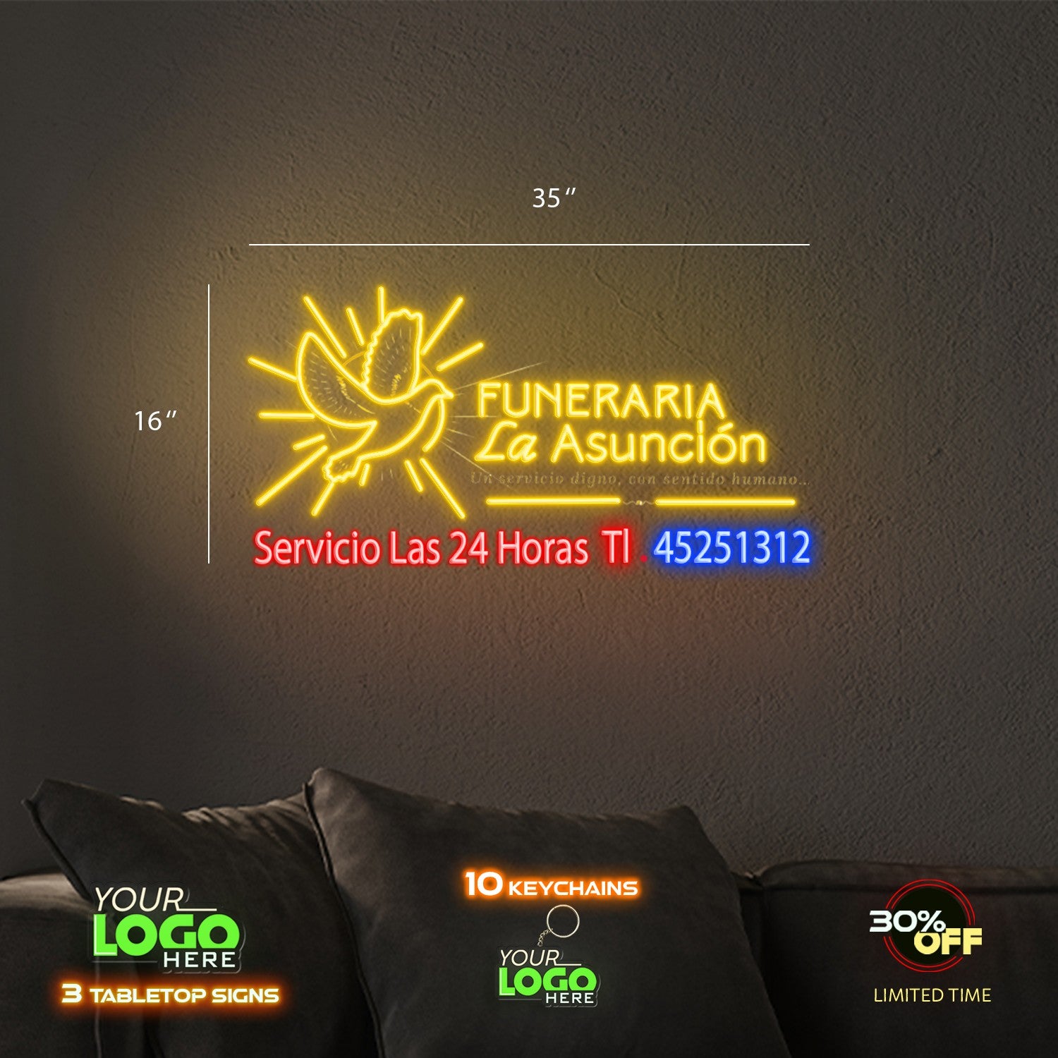 FUNERARIA LA ASUNCION | LED NEON SIGN