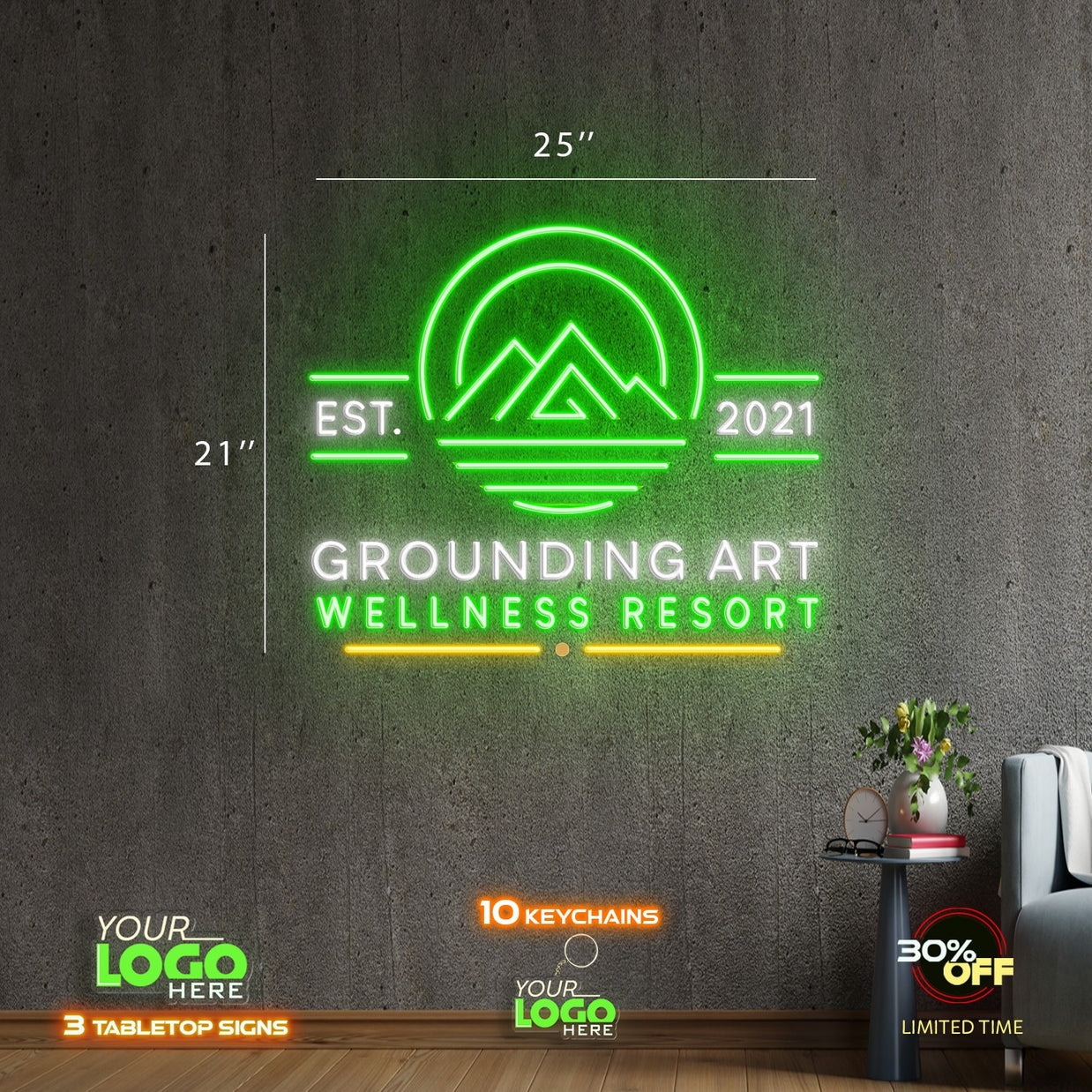 GROUNDING ART | LED NEON SIGN