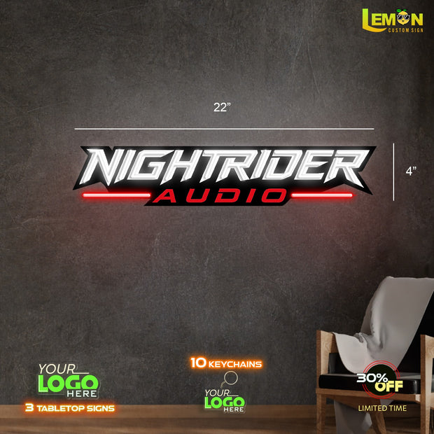 NIGHTRIDER AUDIO | LED NEON SIGN