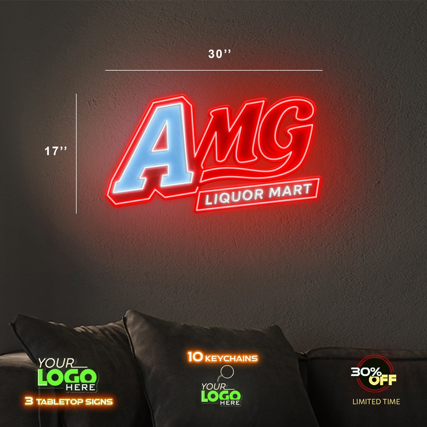 AMG LIQUOR MART | LED NEON SIGN