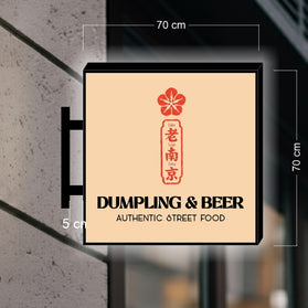 DUMPLING & BEER | ILLUMINATED BLADE SIGN