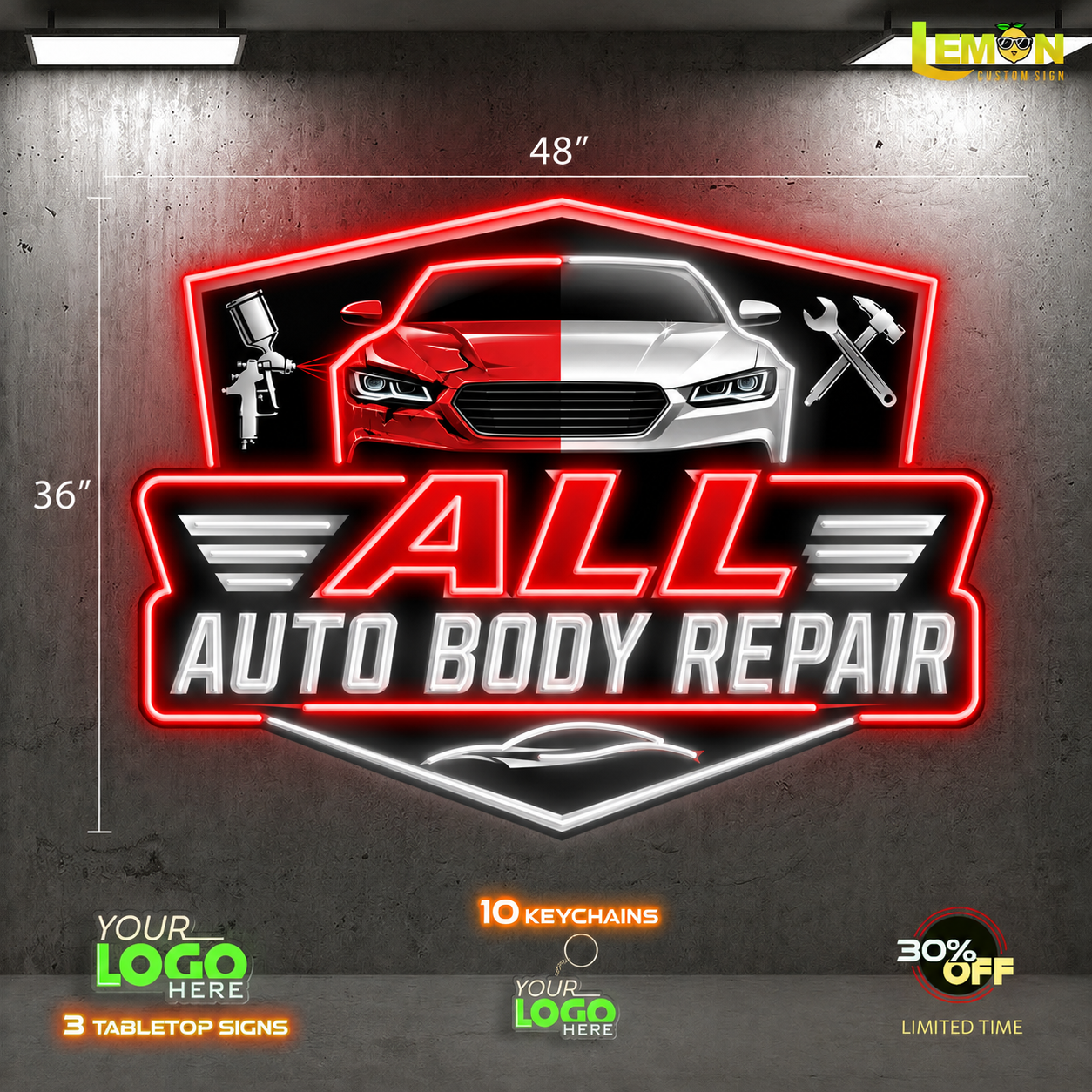 AUTO BODY REPAIR | LED NEON SIGN