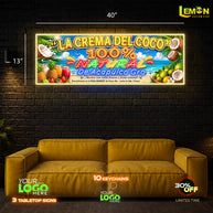 LA CREMA DEL COCO |LED NEON SIGN (OUTDOOR SIGN)