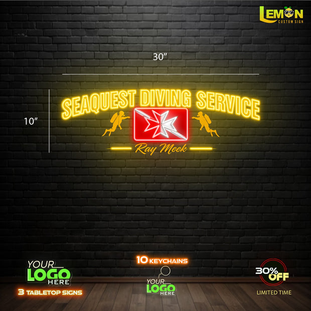 SEAQUEST DIVING SERVICE | LED NEON SIGN