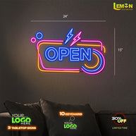 OPEN | LED NEON SIGN (24x15 inches)