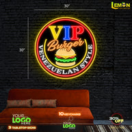 VIP BURGER | LED NEON SIGN 30 INCH