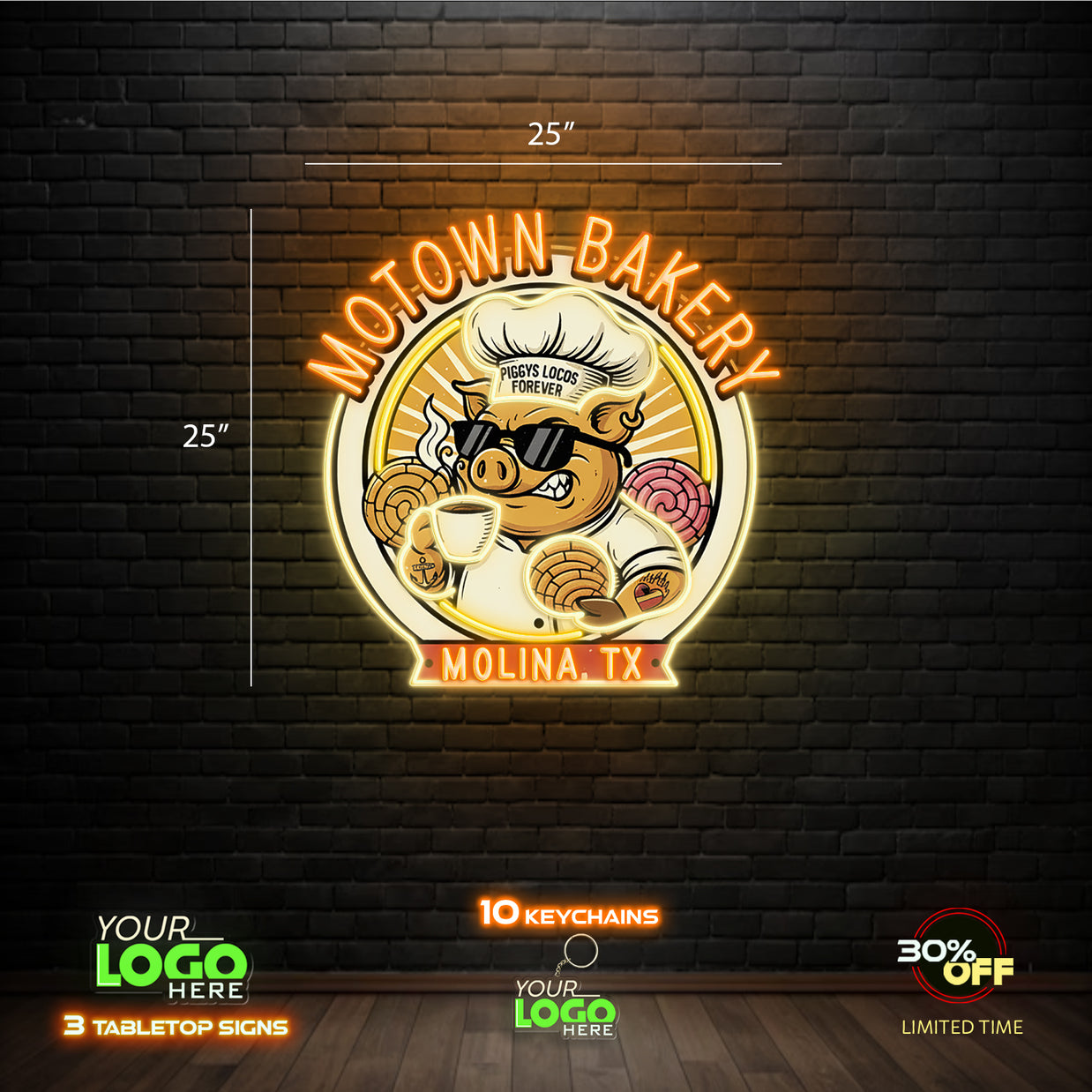 MOTOWN BAKERY | LED NEON SIGN 25