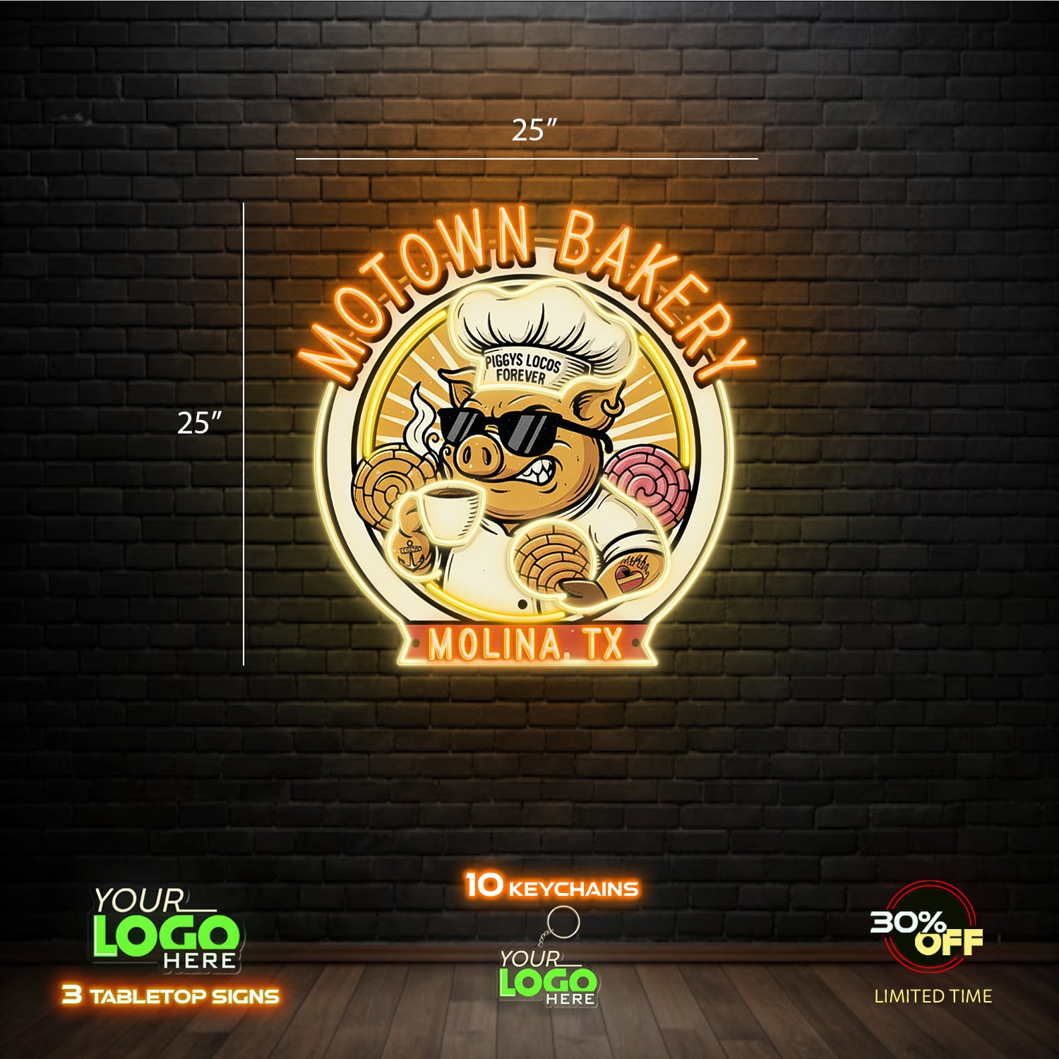 MOTOWN BAKERY | LED NEON SIGN 25