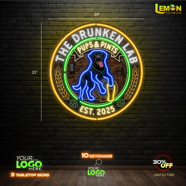 THE DRUNKEN LAB| LED NEON SIGN