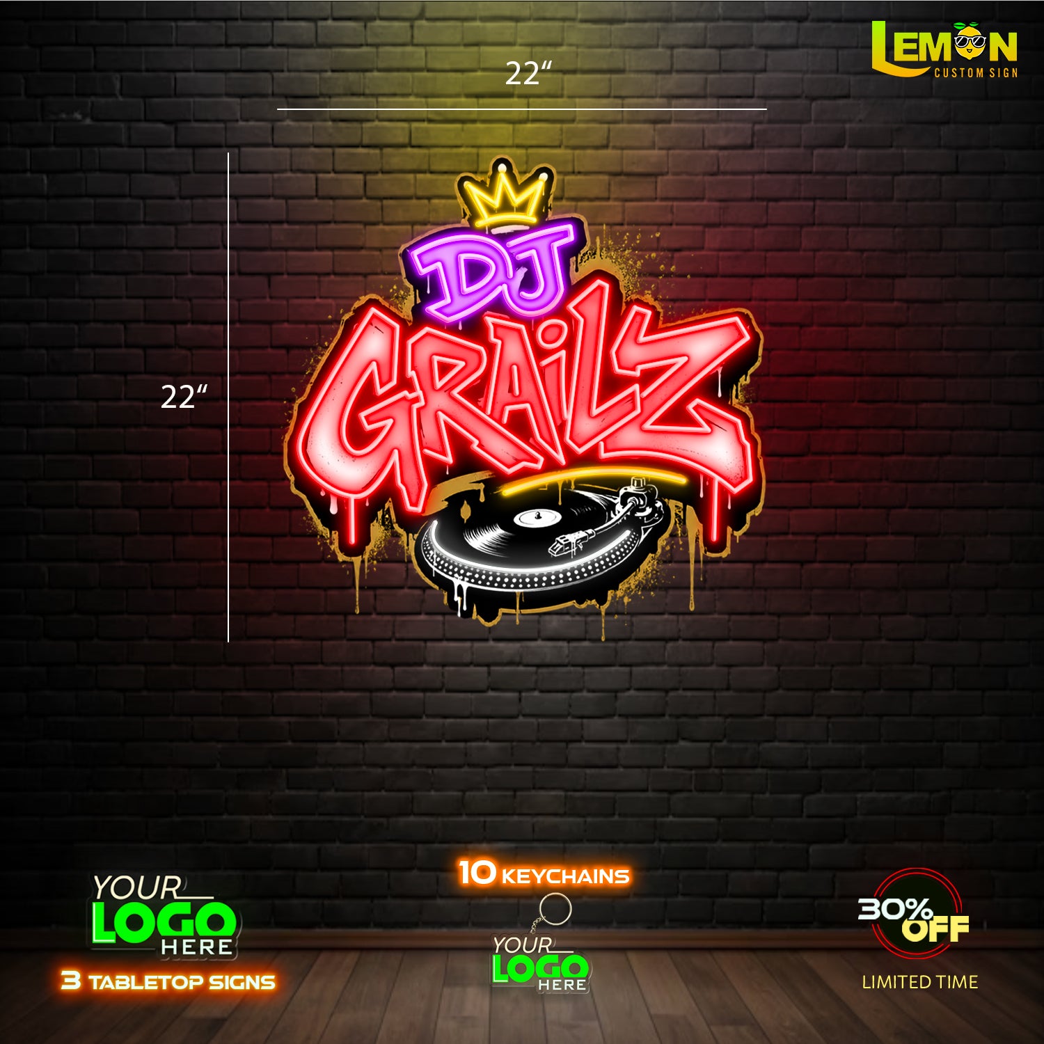 DJ GRAILZ| LED NEON SIGN