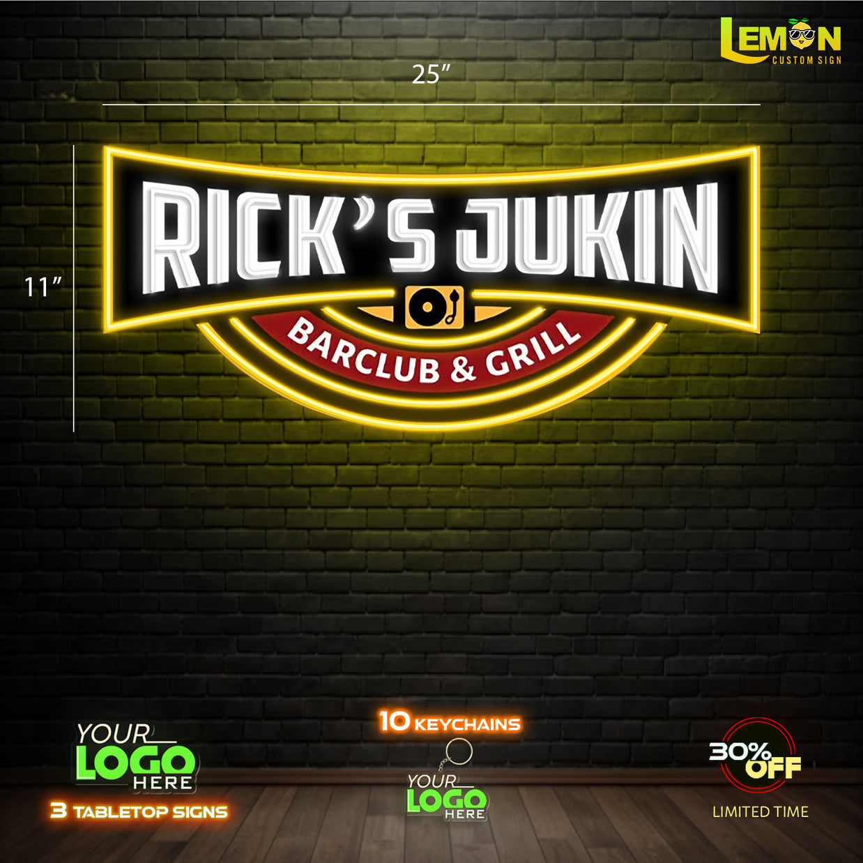 RICK'S JUKIN | LED NEON SIGN