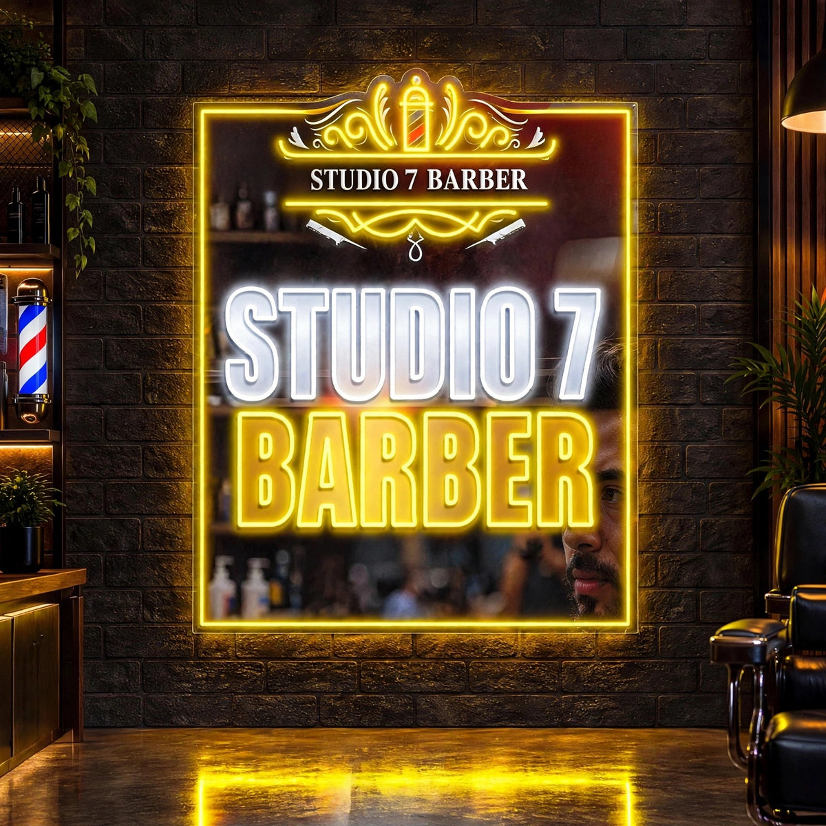STUDIO 7 BARBER | LED NEON SIGN