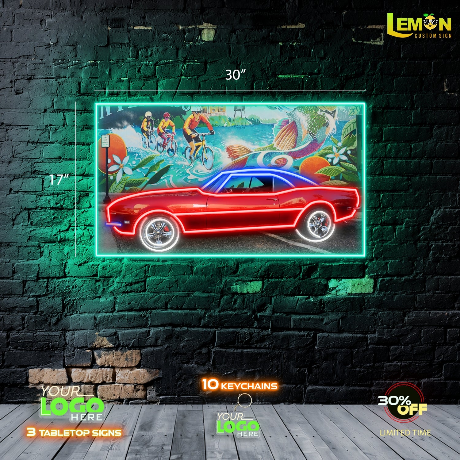 1968 Chevrolet Camaro SS  | LED NEON SIGN