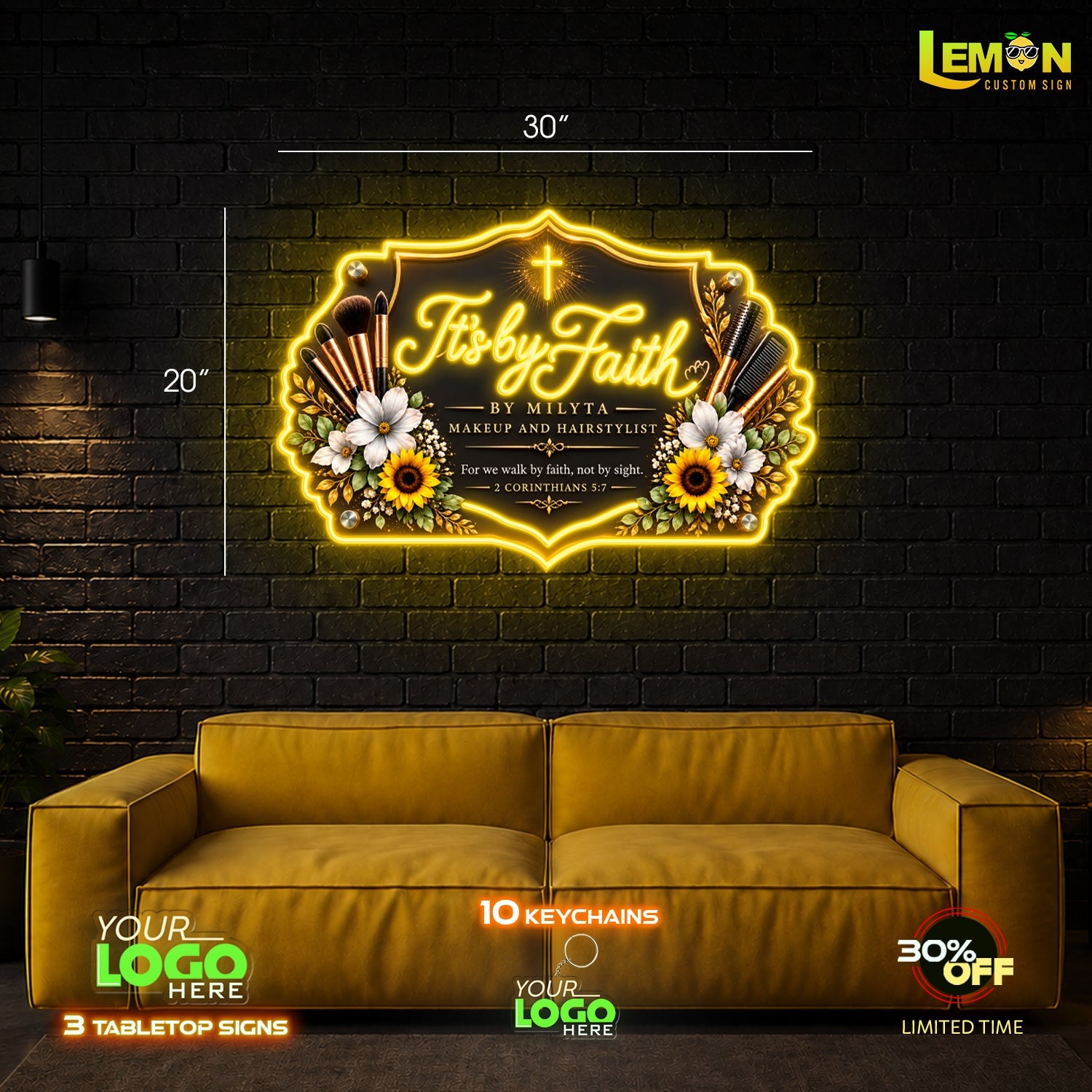 It's by Faith by MILYTA | LED NEON SIGN