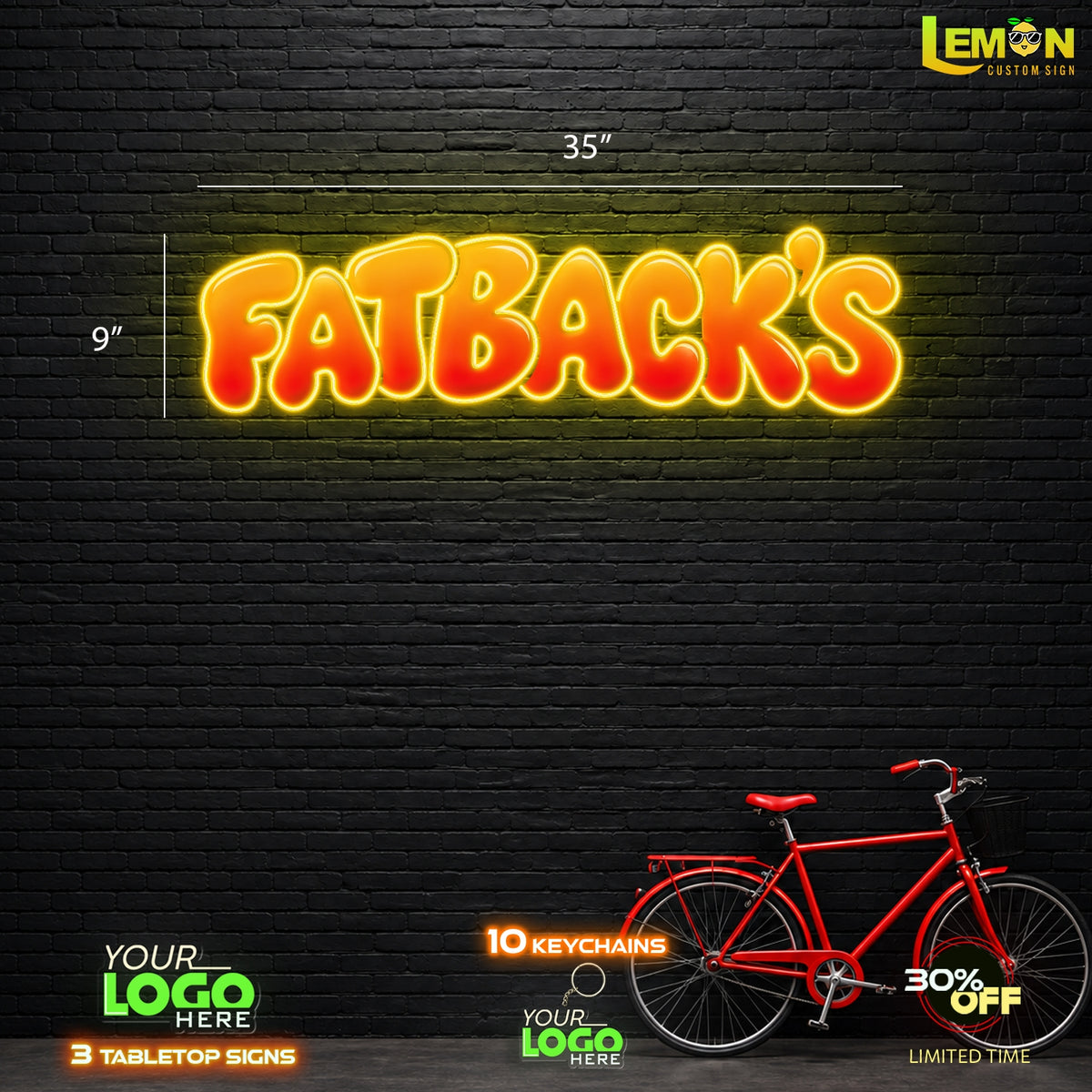 FATBACK'S | LED NEON SIGN