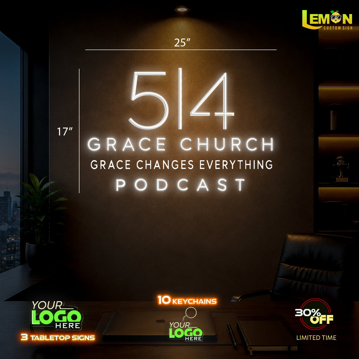 514 GRACE CHURCH | LED NEON SIGN