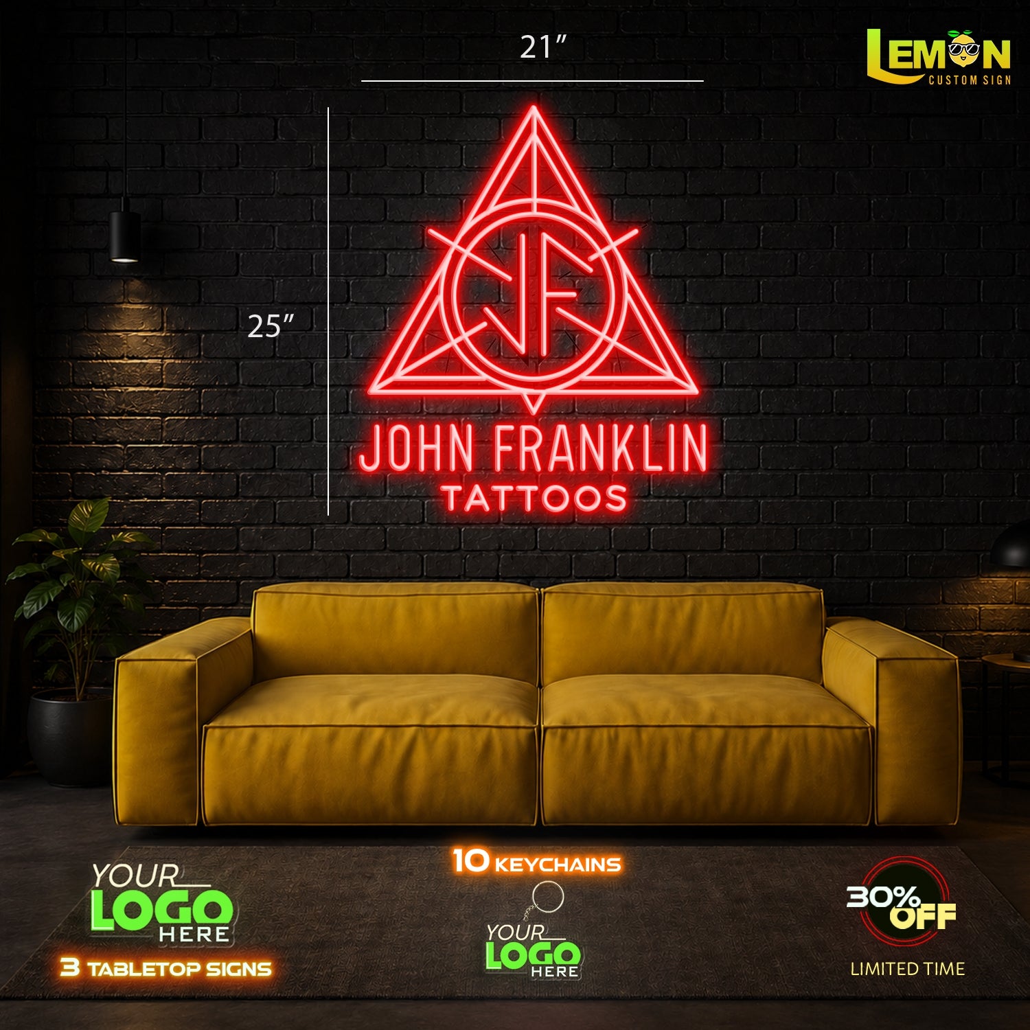 JOHN FRANKLIN TATTOOS | LED NEON SIGN
