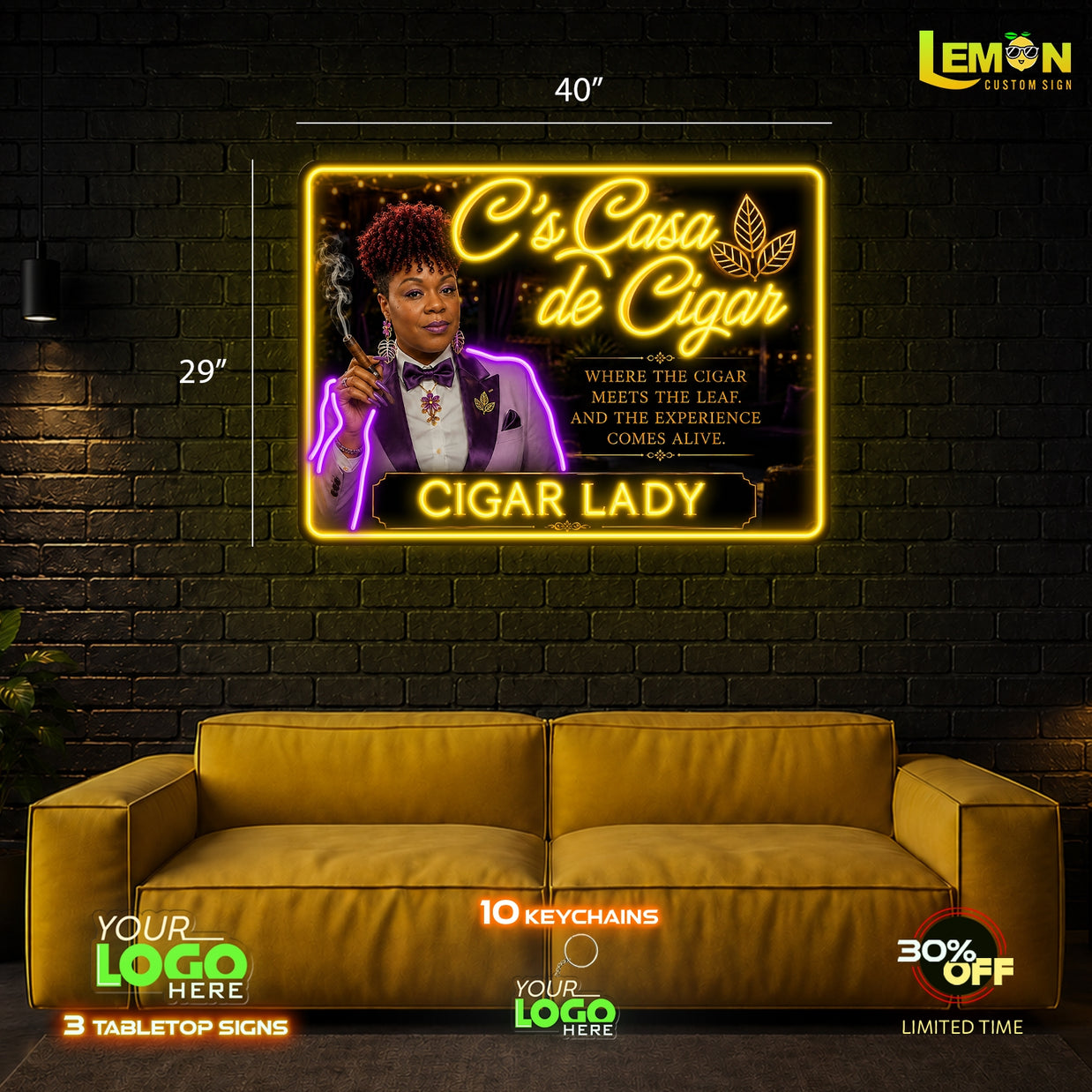 CIGAR LADY | LED NEON SIGN