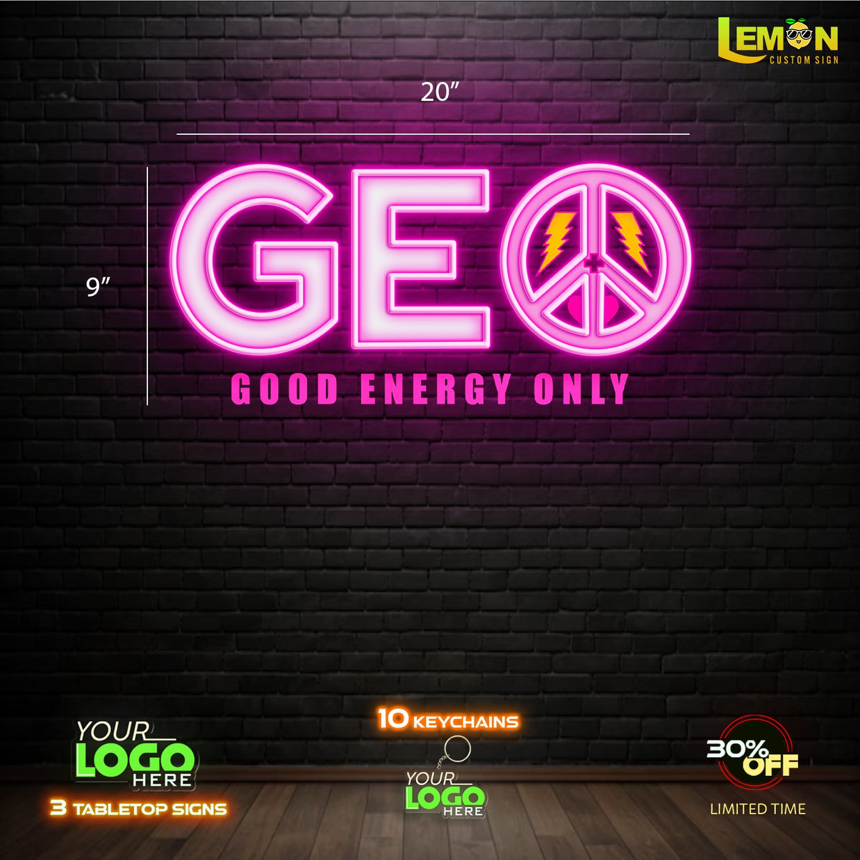 GOOD ENERGY ONLY | LED NEON SIGN