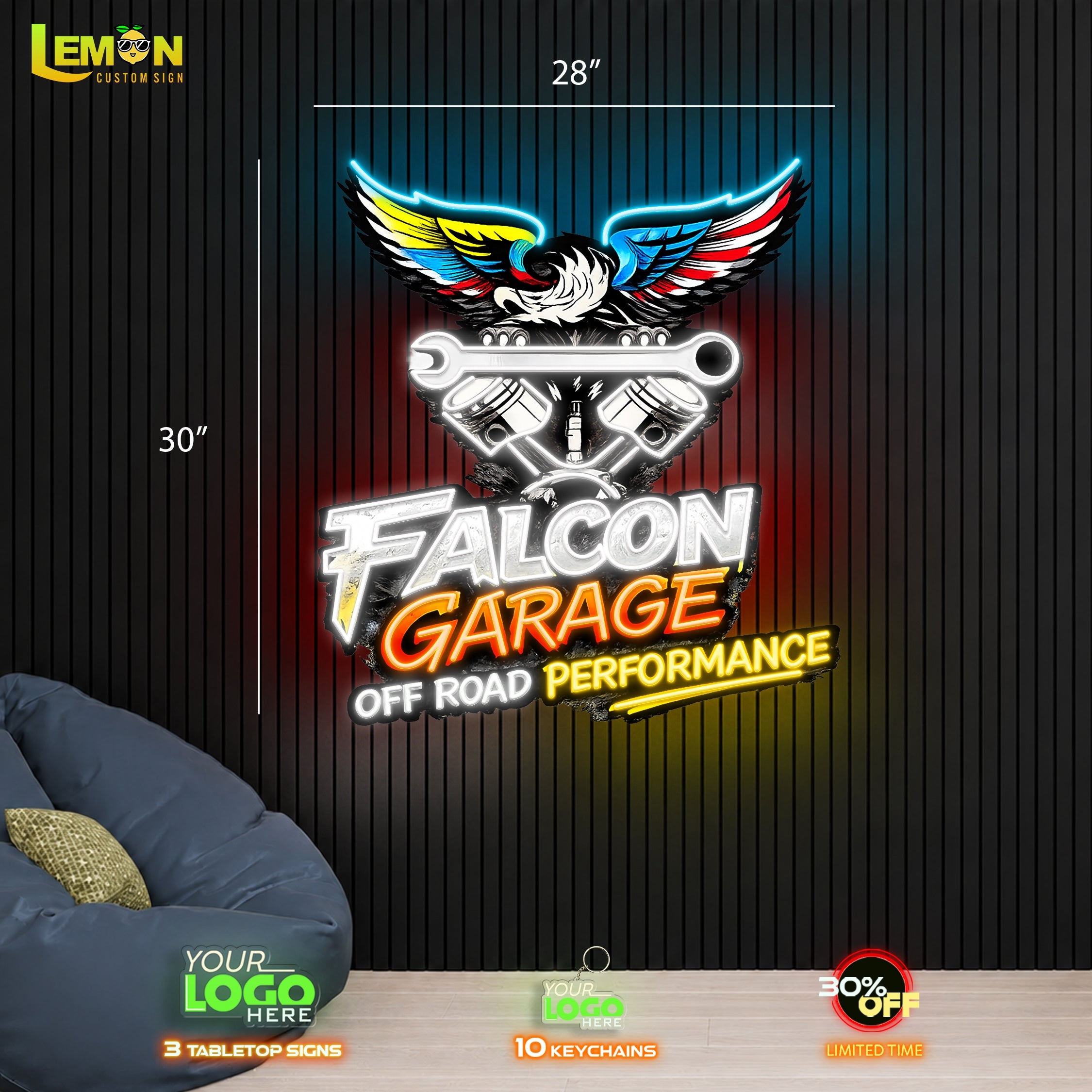 FALCON GARAGE | Led Neon Sign