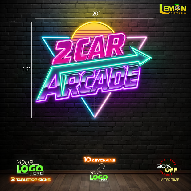 2 CAR ARCADE | LED NEON SIGN
