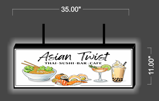 Asian Twist | Double - Sided Sign