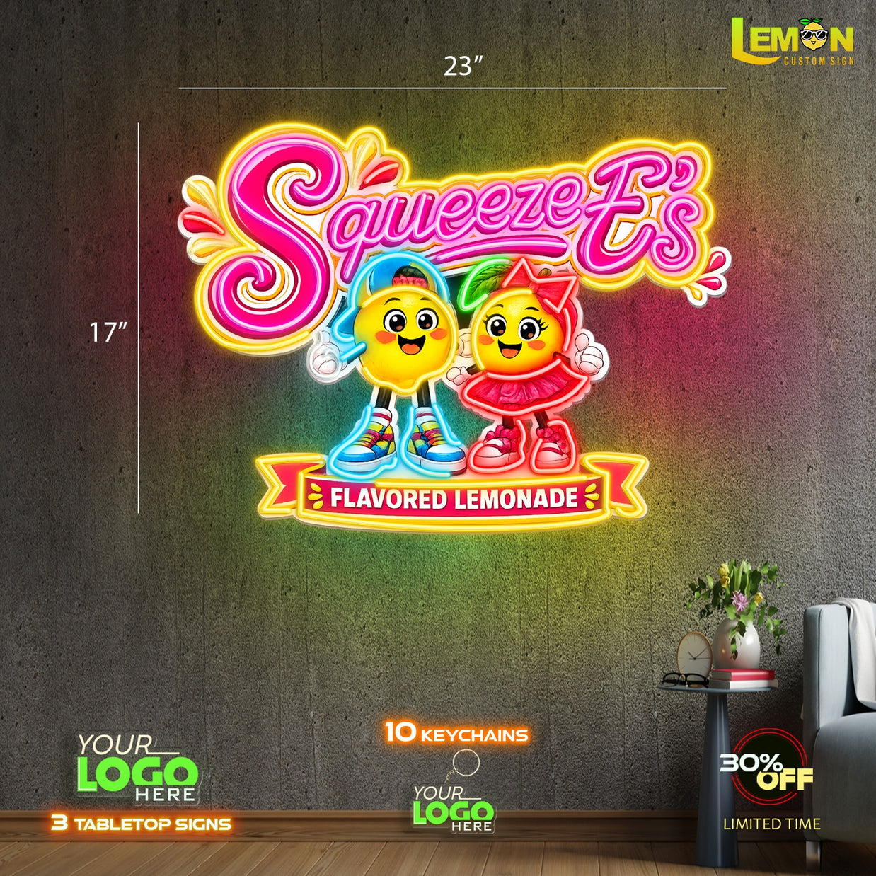 Squeeze E's | LED NEON SIGN