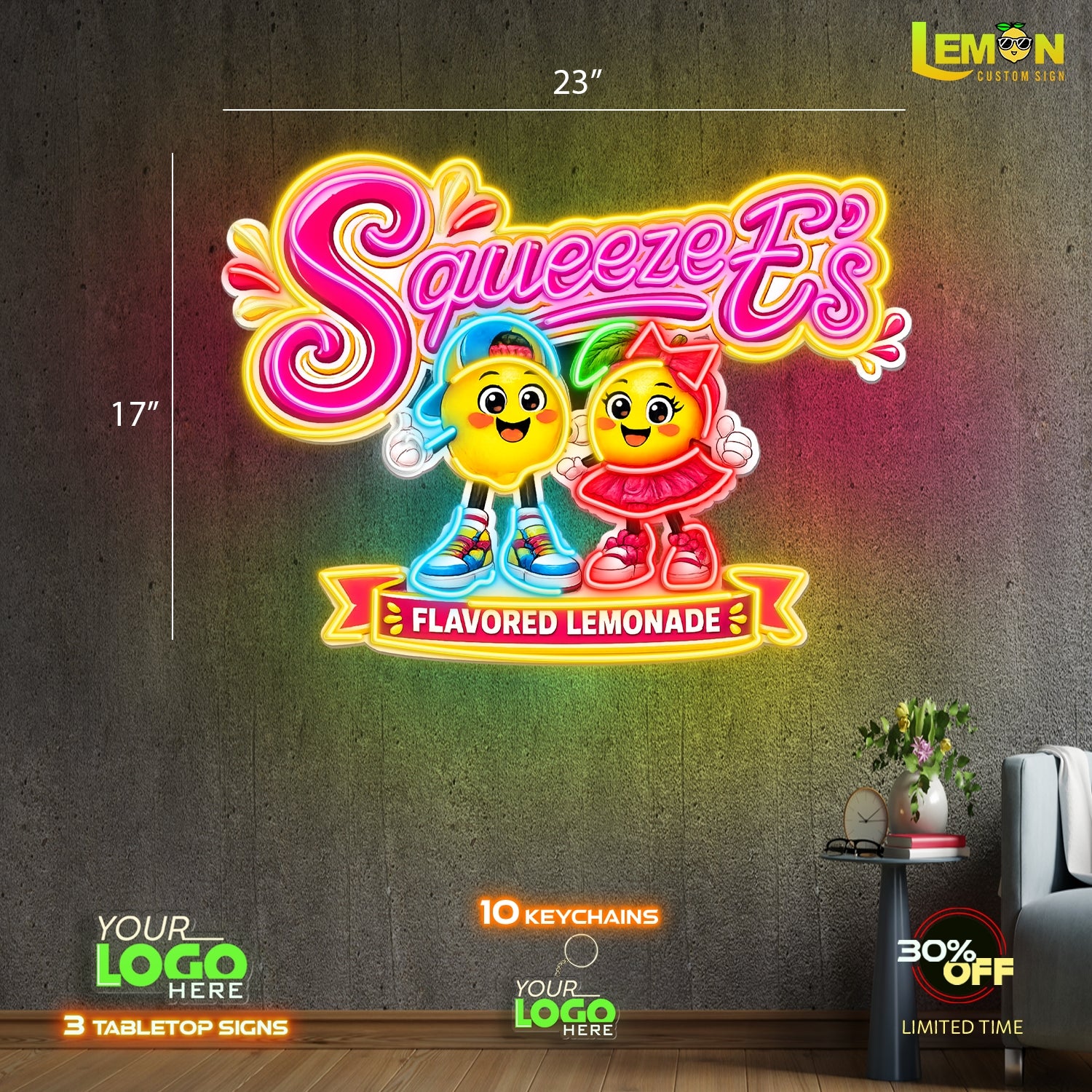 Squeeze E's | LED NEON SIGN