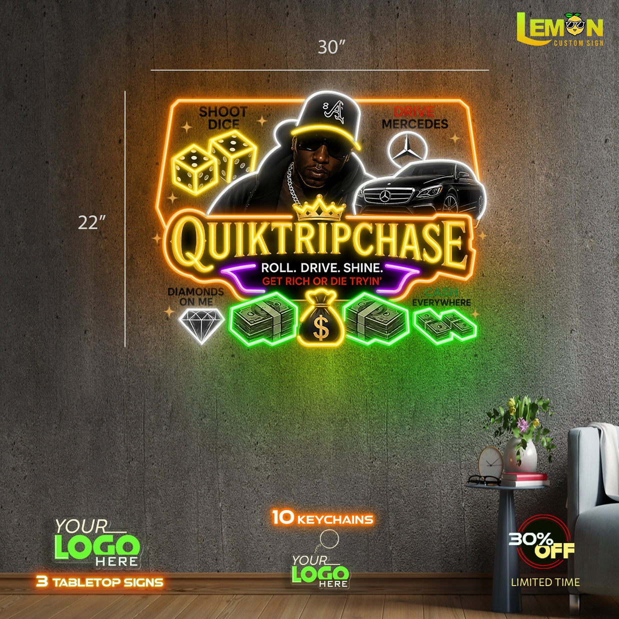 QUIKTRIPCHASE | LED NEON SIGN